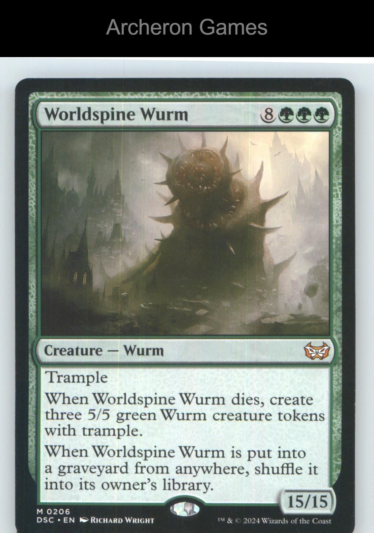 Worldspine Wurm 206 Mythic MTG Card NM/EX+
