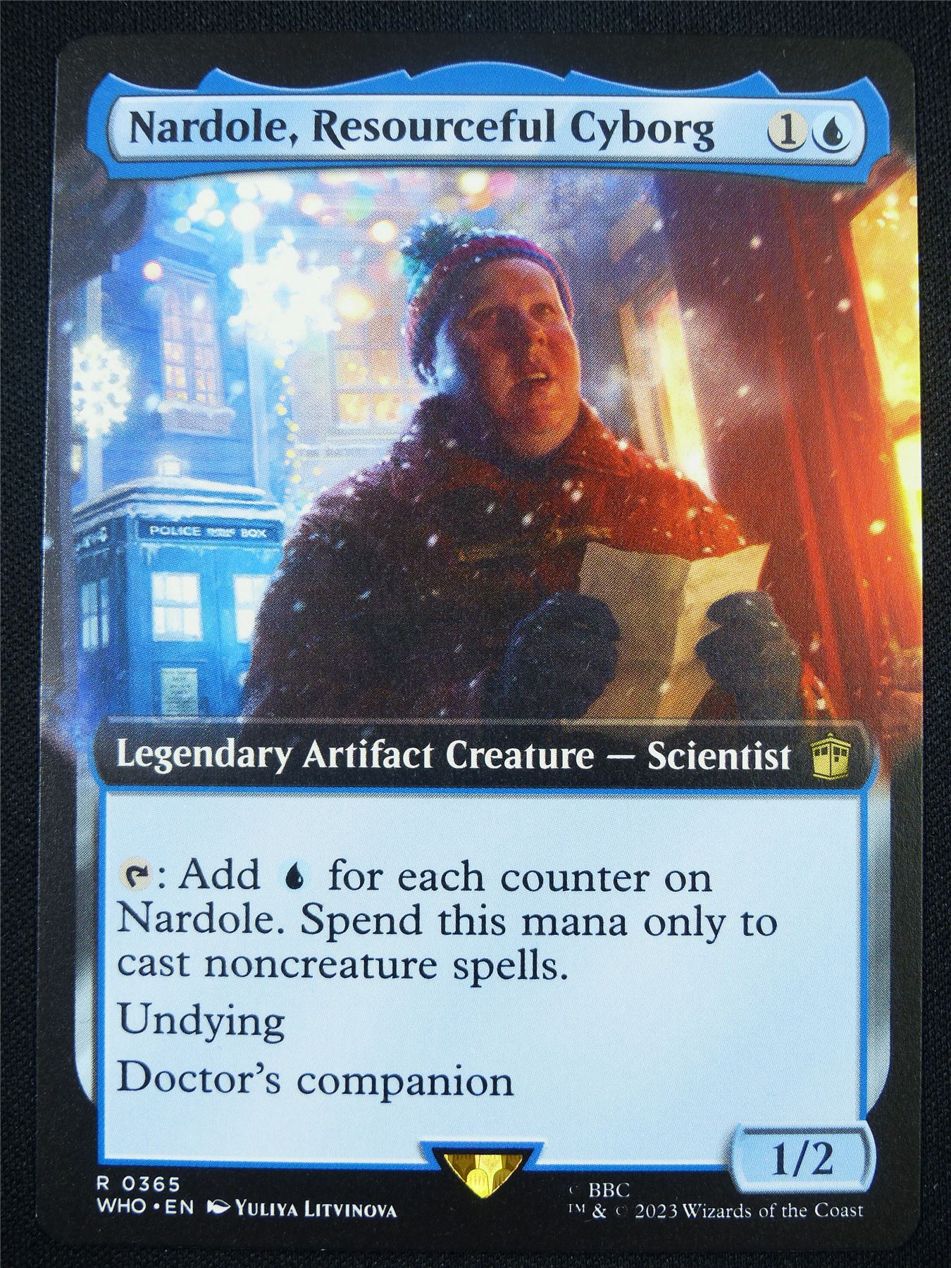 Nardole Resourceful Cyborg Extended Art - WHO - Mtg Card #EL