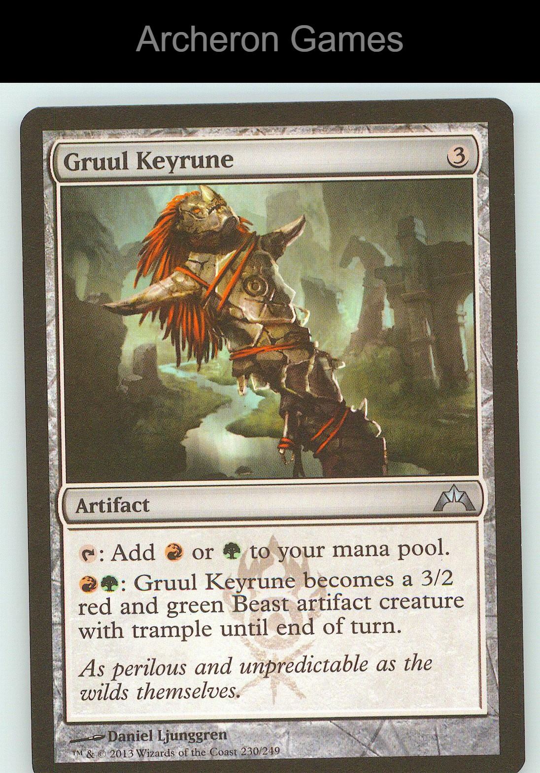 Gruul Keyrune GTC 230 UC MTG Card NM/EX+