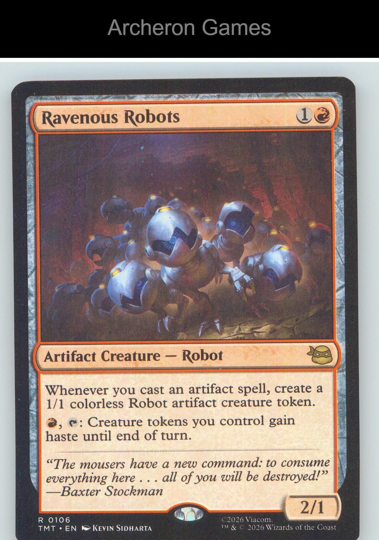 Ravenous Robots TMT 0106 R MTG Card NM/EX+
