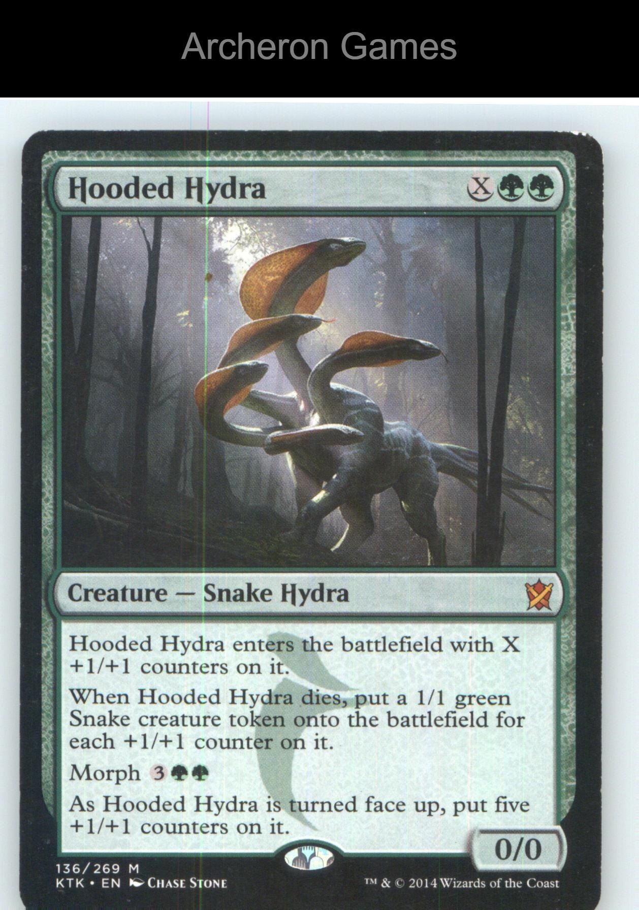 Hooded Hydra KTK 136 Mythic MTG Card NM/EX+