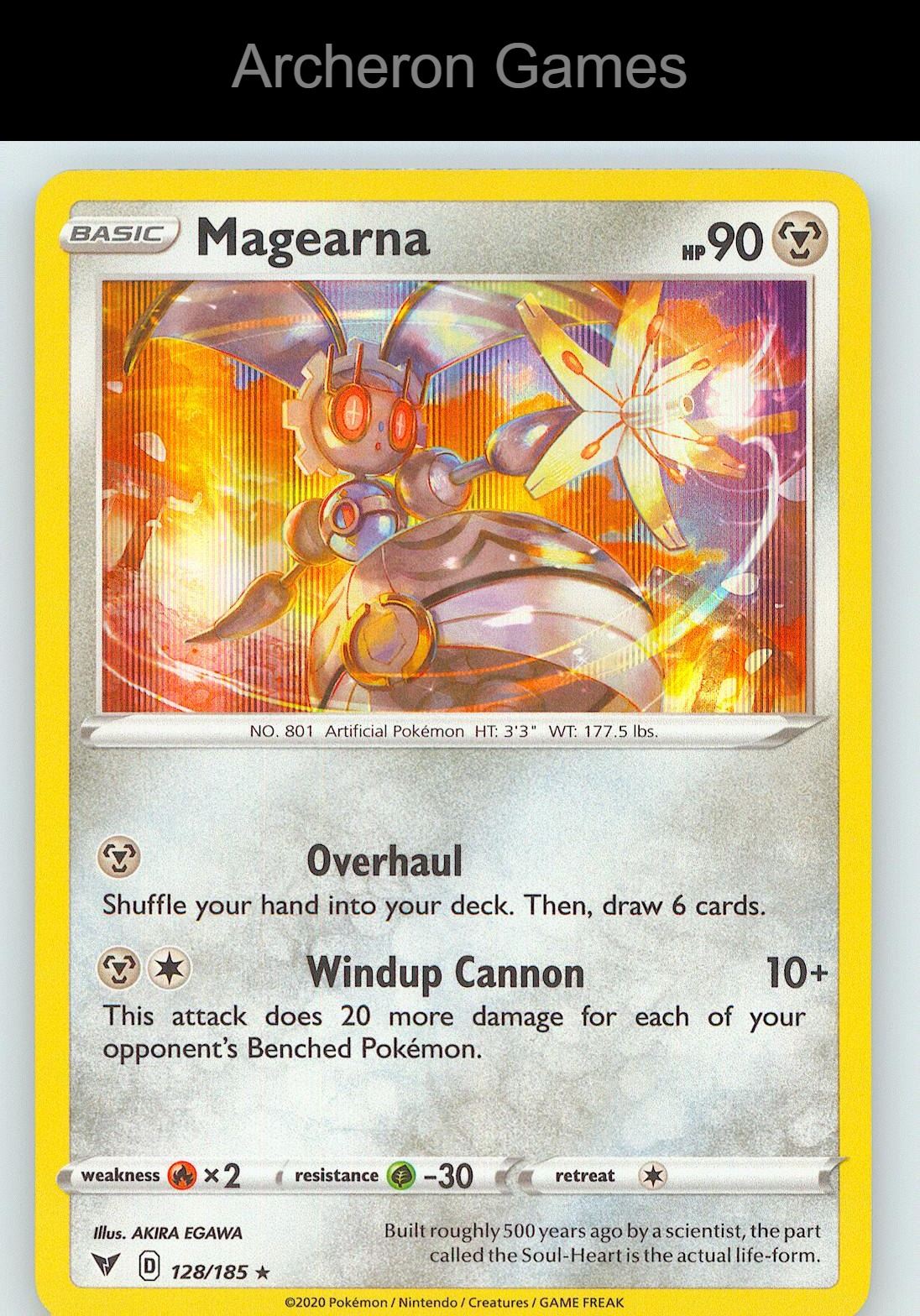 Pokemon Card Magearna PR 128/185 R Deck Exclusives