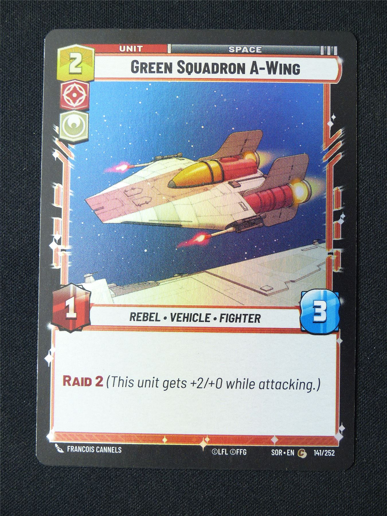 Green Squadron A-Wing 141/252 Foil - Star Wars Unlimited Card #23M