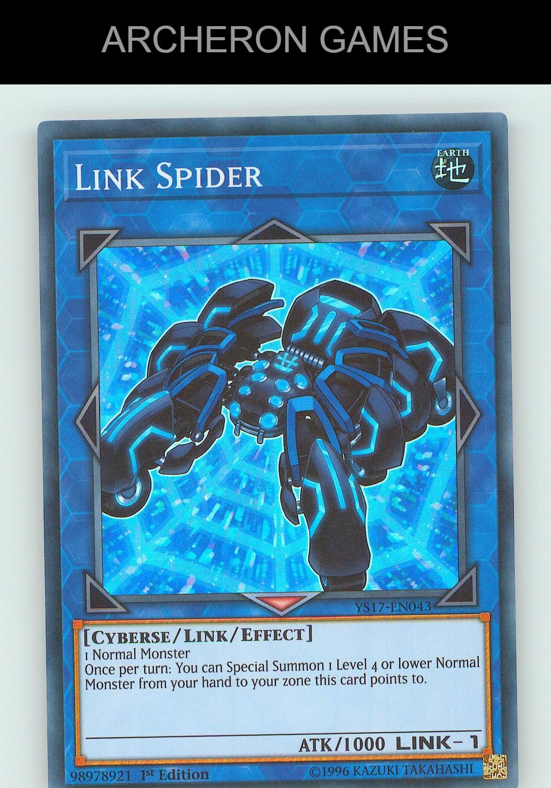 Link Spider SR YUGIOH Card 1st Edition
