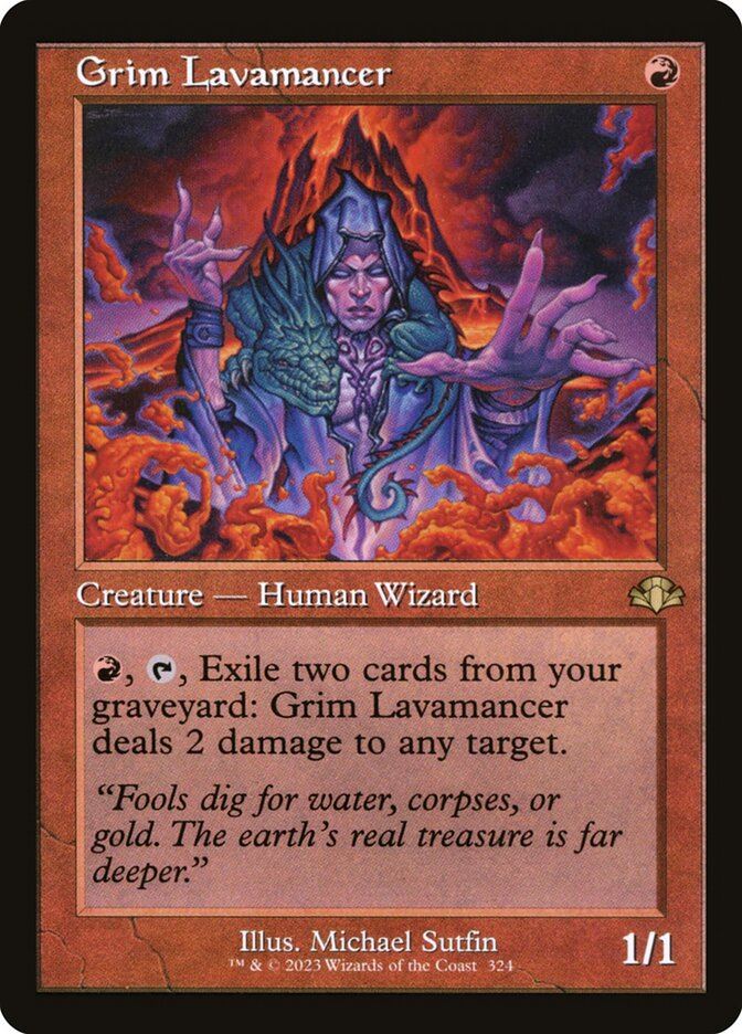 Mtg: DMR : Grim Lavamancer - - NM