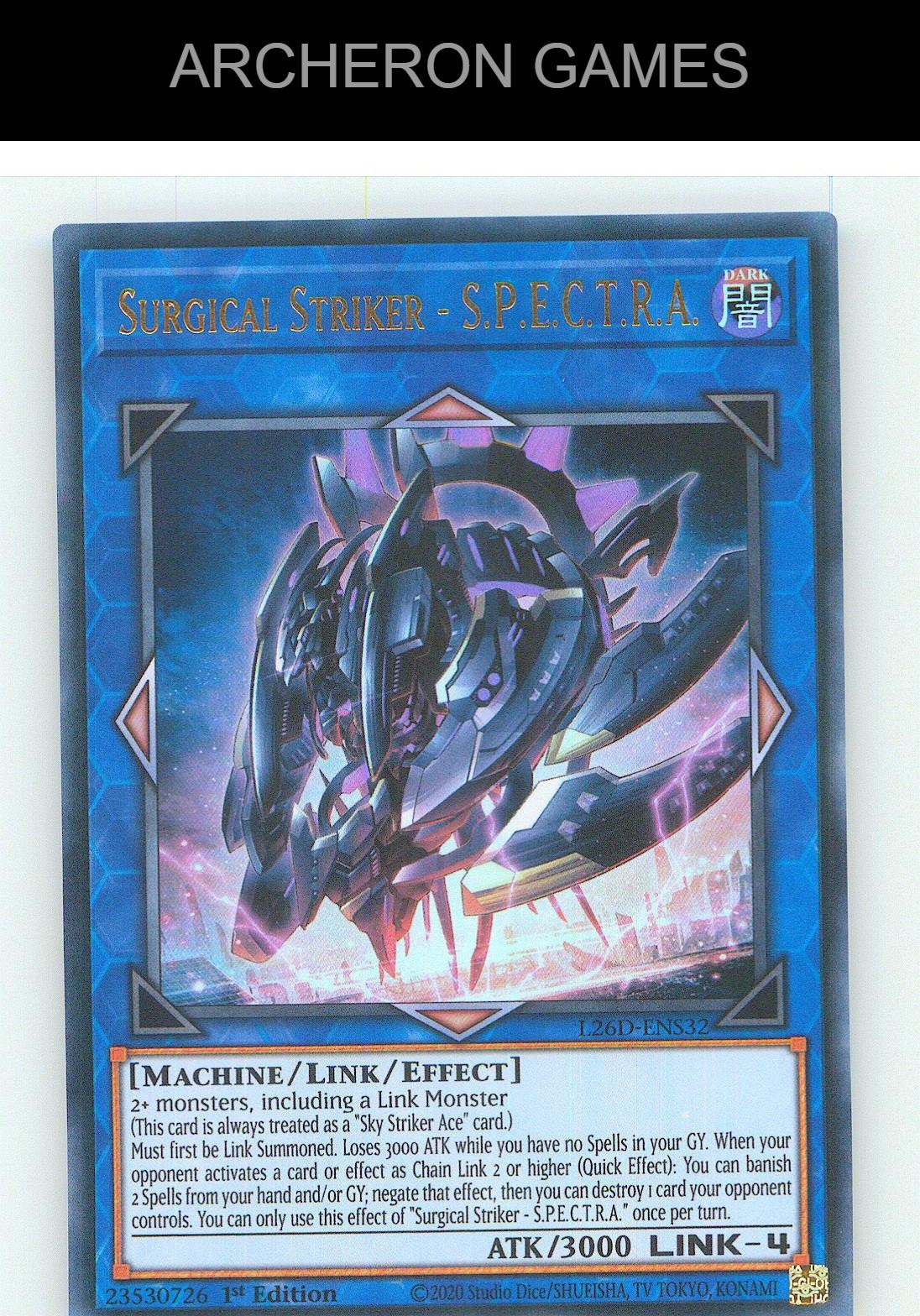 Surgical Striker - S.P.E.C.T.R.A. Ultra Rare YUGIOH Card 1st Edition