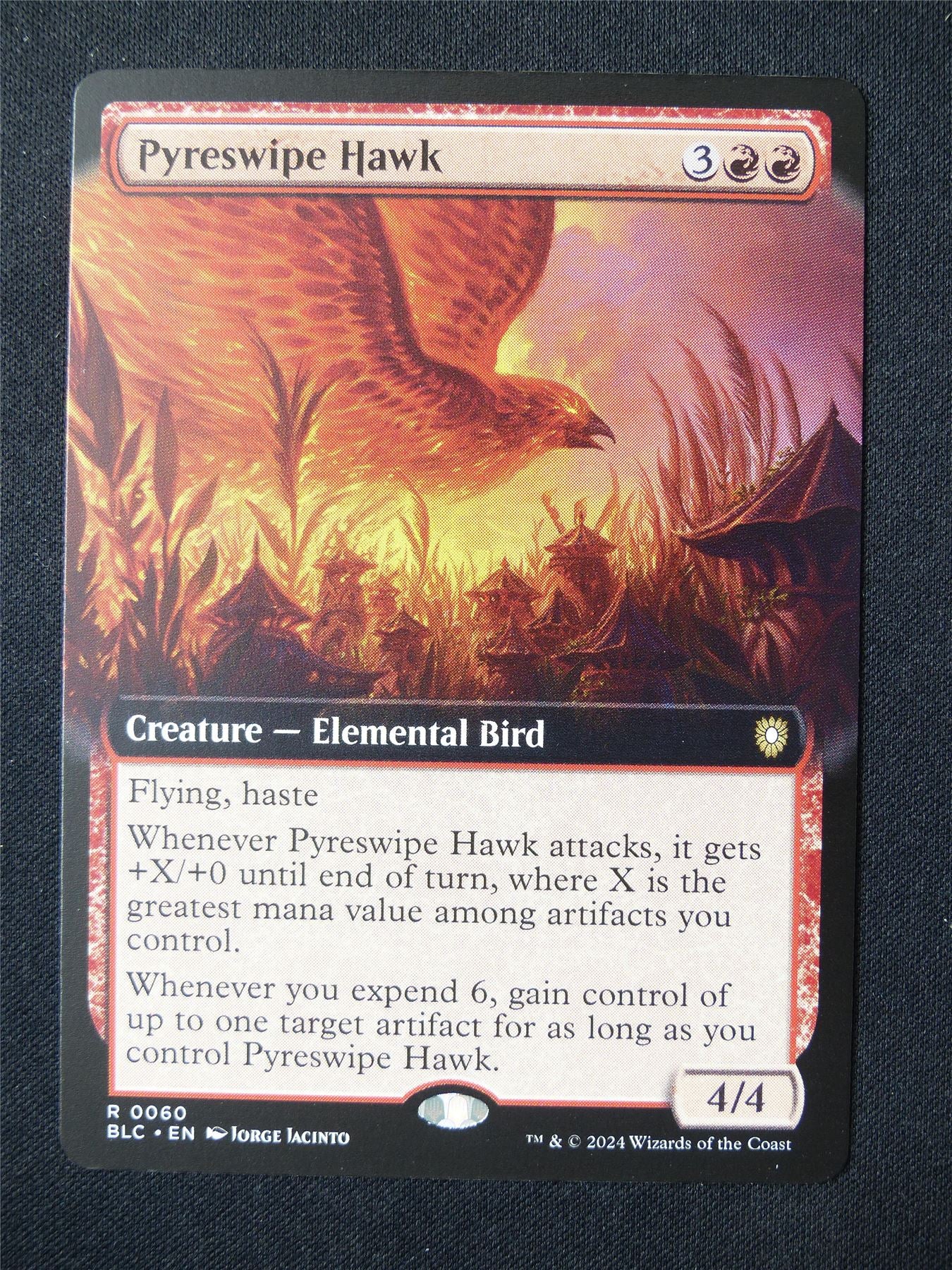 Pyreswipe Hawk Extended Art - BLC - Mtg Card #5IA