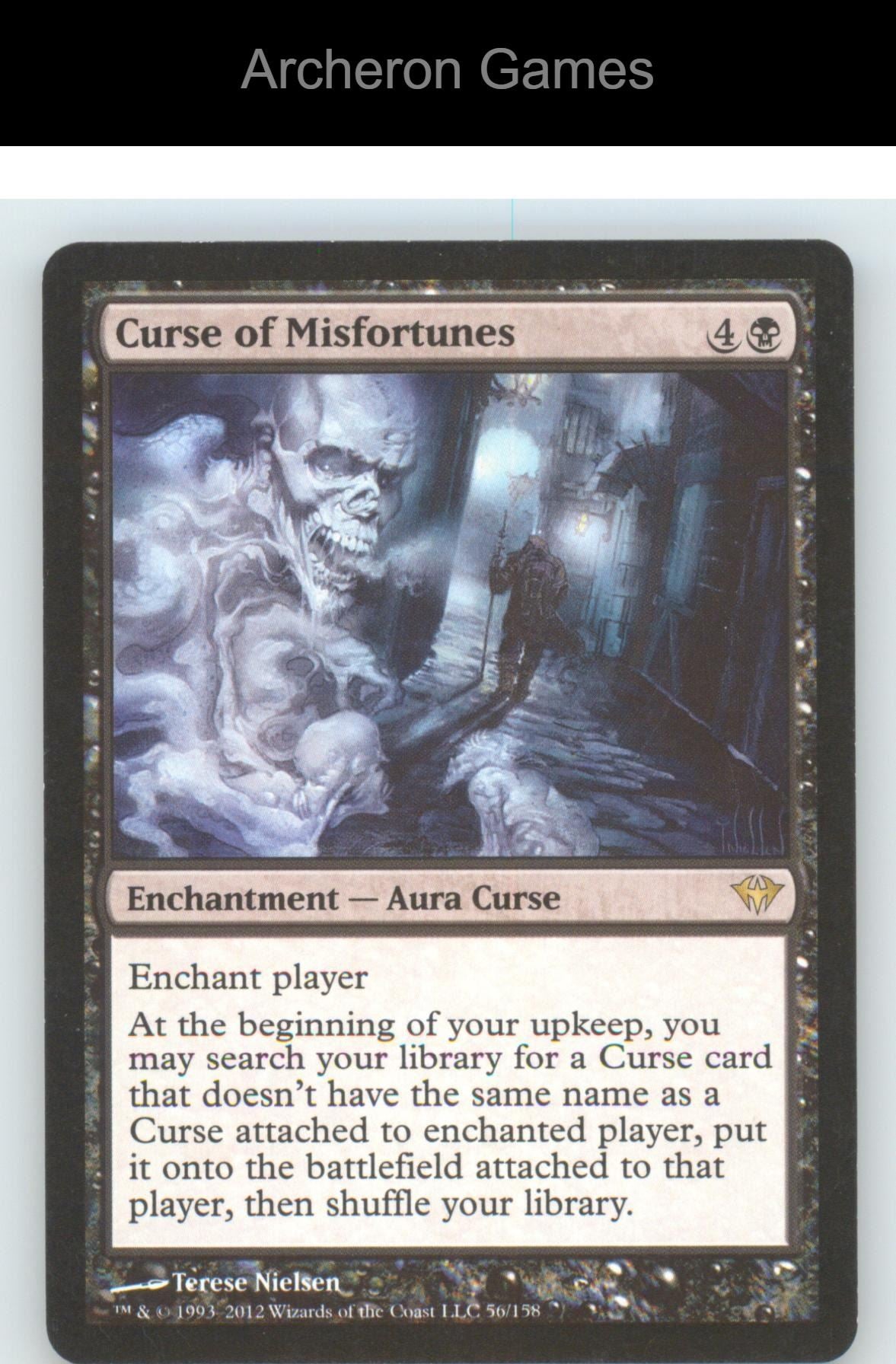 Curse of Misfortunes DKA 56 R MTG Card Dark Ascension