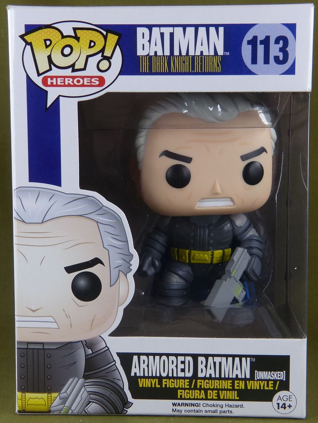 Armoured Batman Unmasked The Dark Knight returns Funko POP