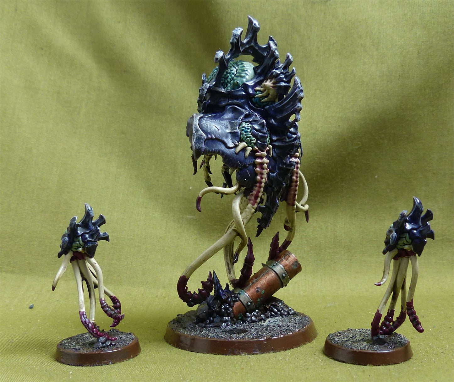 Neurotyrant and Neuroloids painted - Tyranids - Warhammer 40K #4ZY