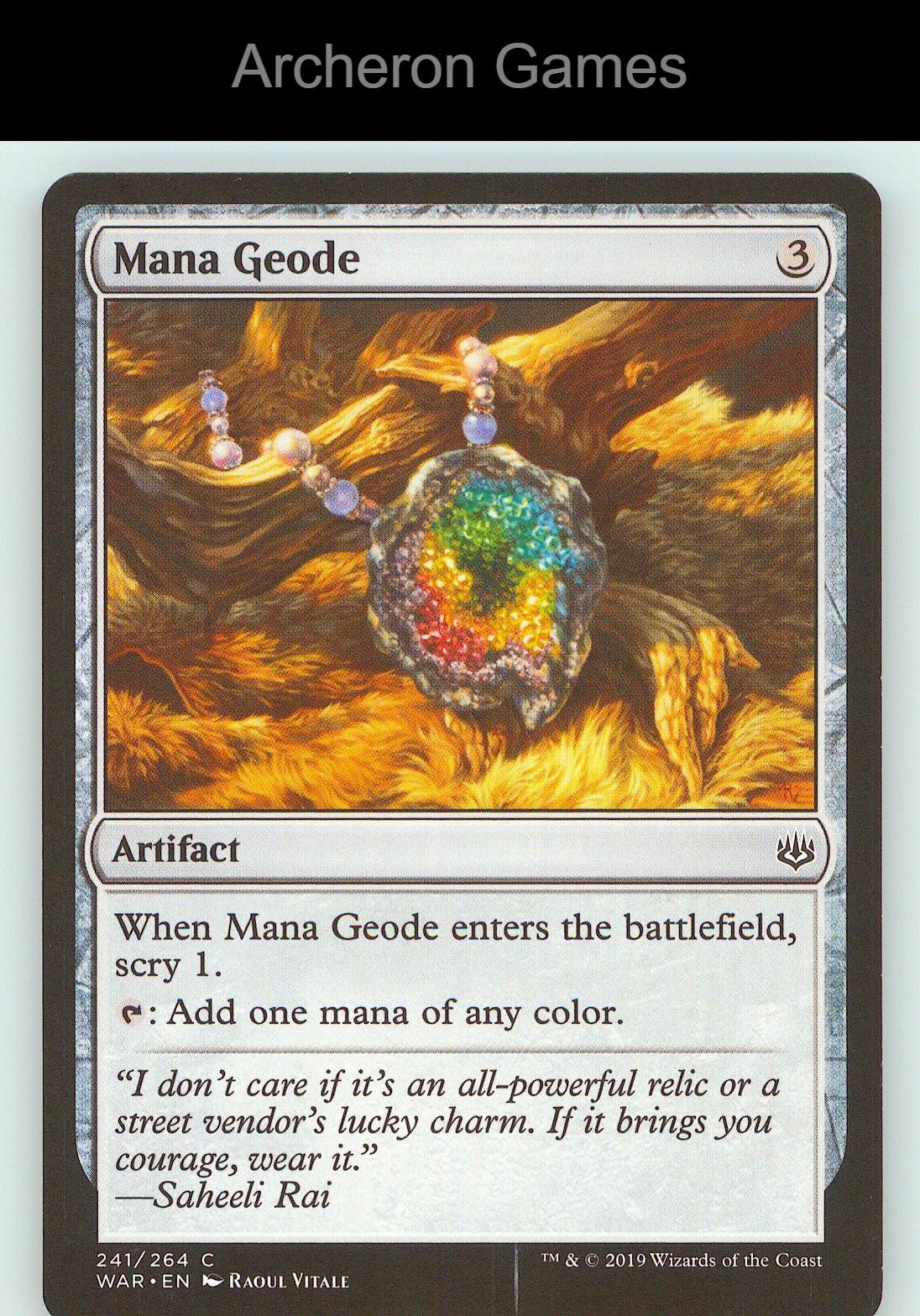 Mana Geode WAR 241 C MTG Card NM/EX+