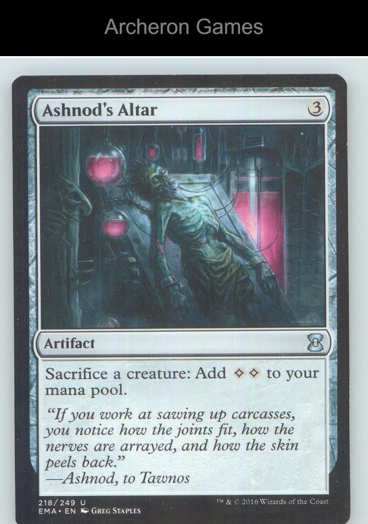Ashnod's Altar EMA 218 UC MTG Card NM/EX+
