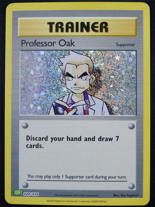 Professor Oak 024/034 Holo CLV - Classic Pokemon Card #4AU