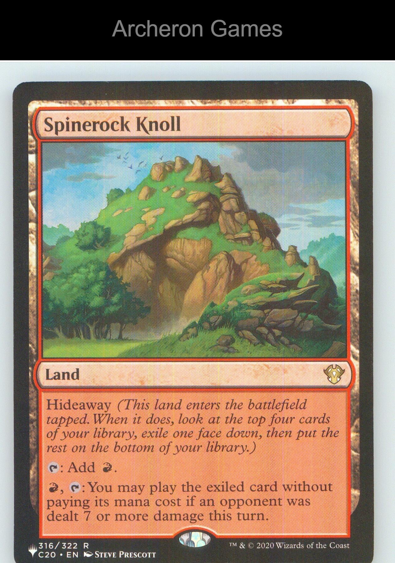 Spinerock Knoll C20 316 R MTG Card NM/EX+