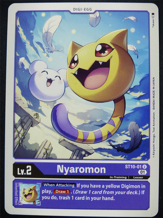 Nyaromon ST10-01 U - Digimon Card #4E2