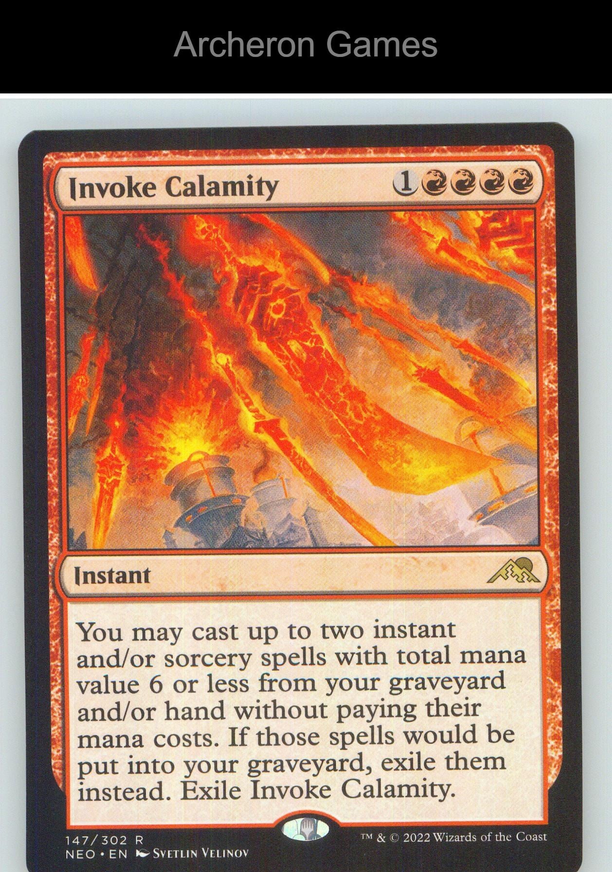 Invoke Calamity NEO 147 R MTG Card NM/EX+