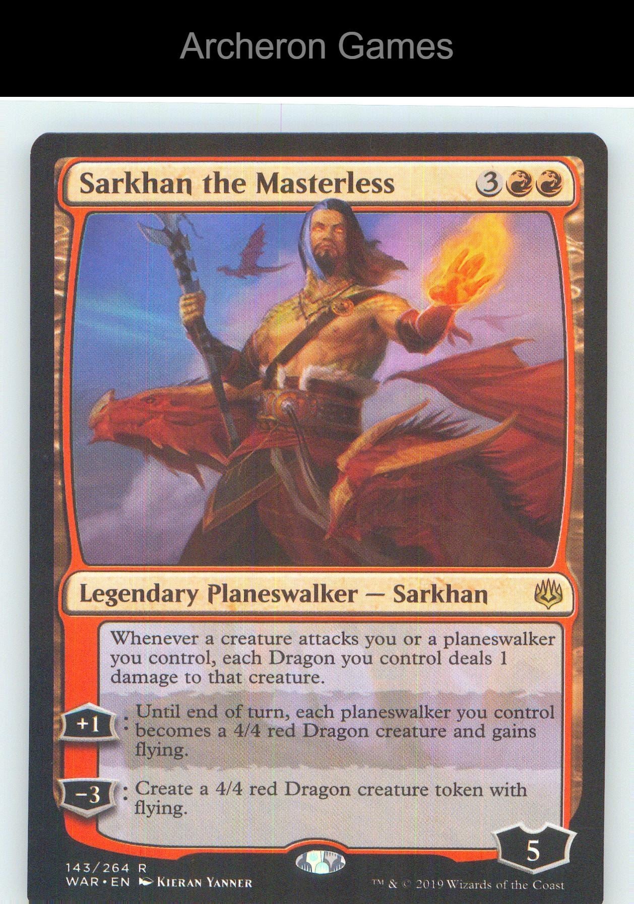Sarkhan the Masterless WAR 143 R MTG Card NM/EX+
