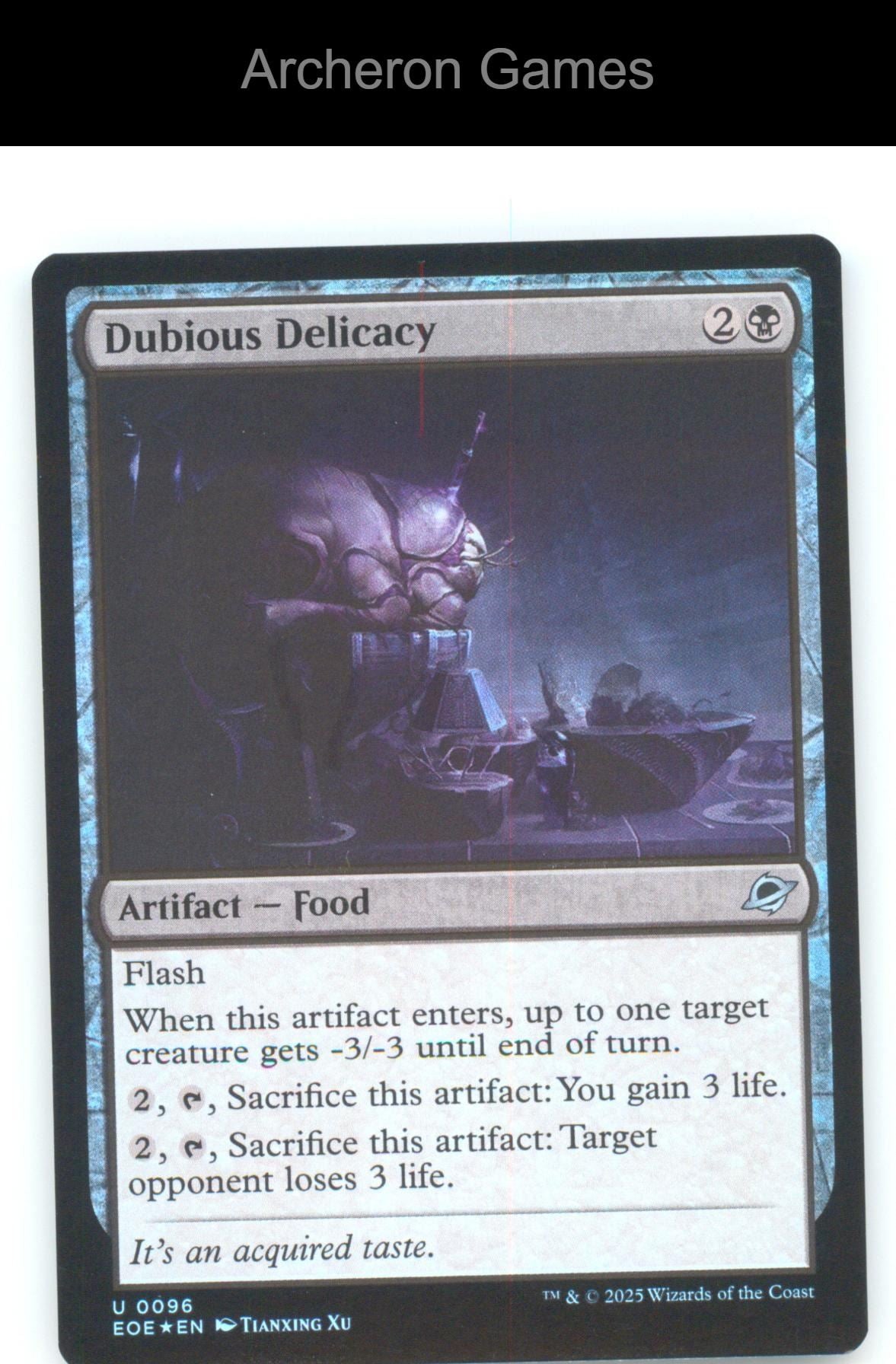 Dubious Delicacy EOE 96 UC MTG Card Edge of Eternities Foil