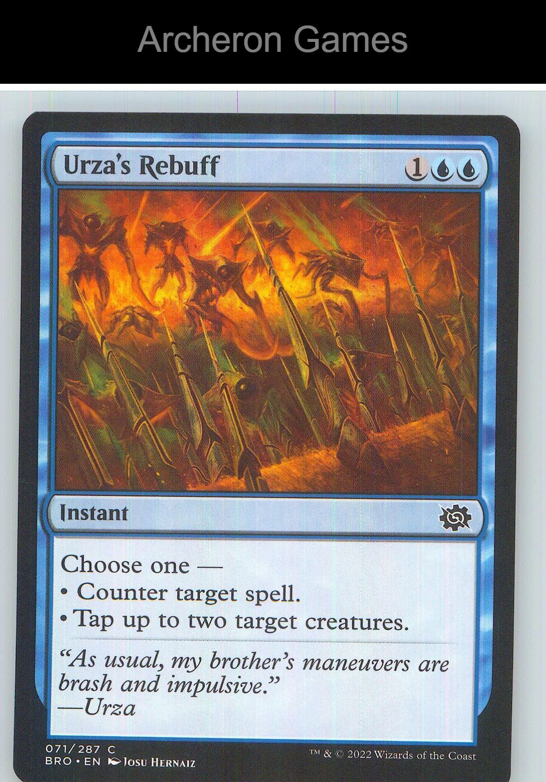 Urza's Rebuff BRO 71 C MTG Card NM/EX+