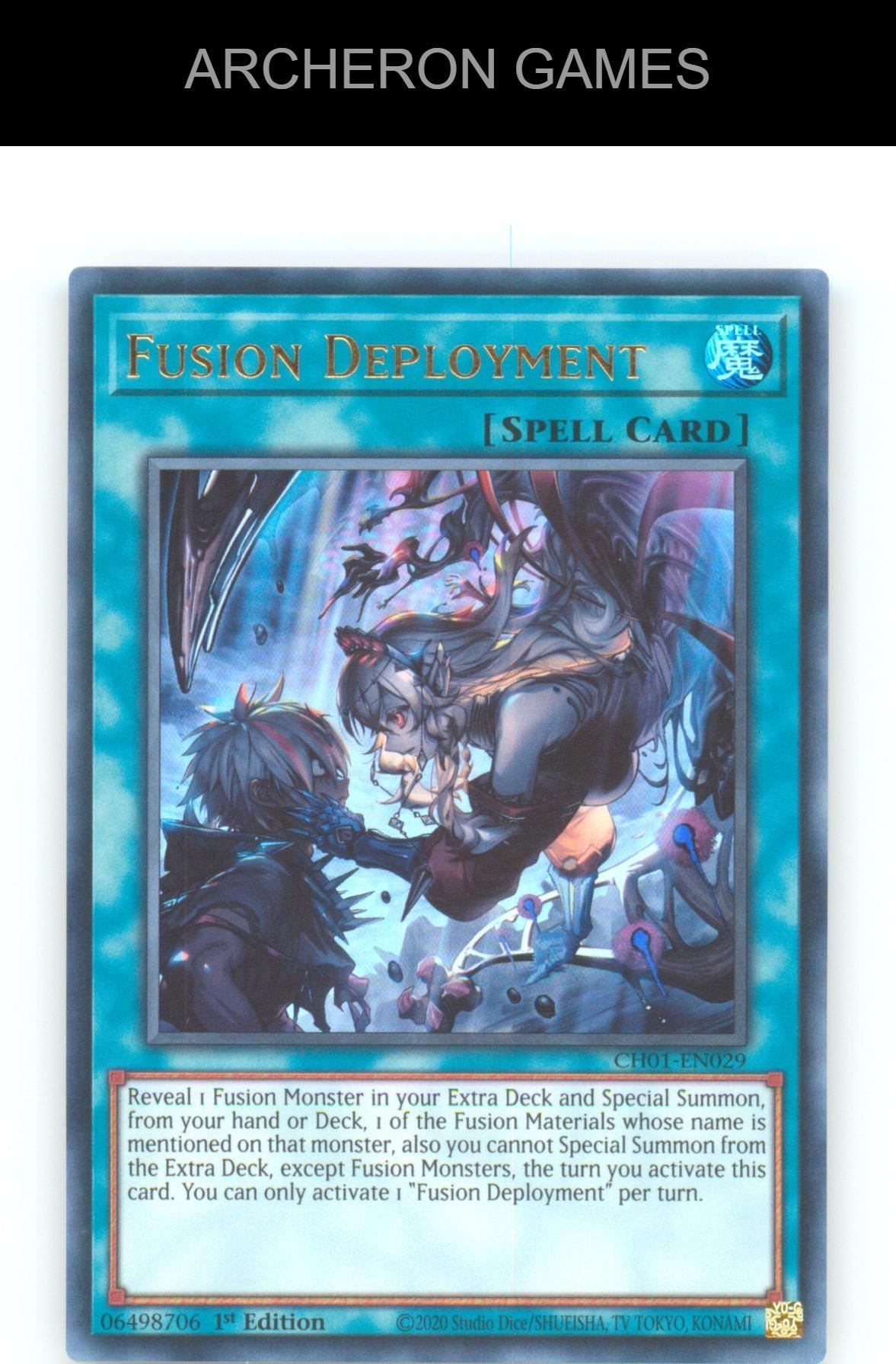 Fusion Deployment Ultra Rare YUGIOH Card 1st Edition