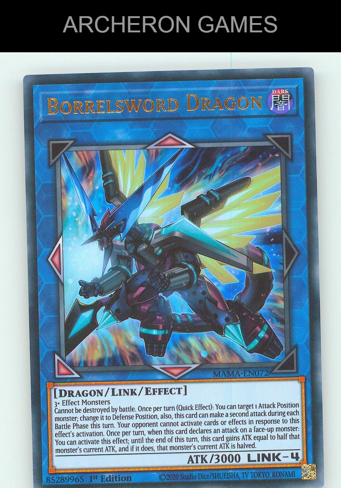 Borrelsword Dragon UR YUGIOH Card 1st Edition