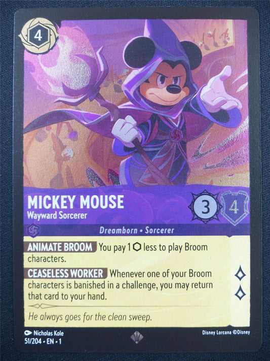 Mickey Mouse 51/204 Foil - Lorcana Card #5JO