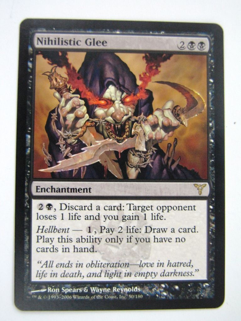 MTG Magic Played Cards: NIHILISTIC GLEE # 7D76