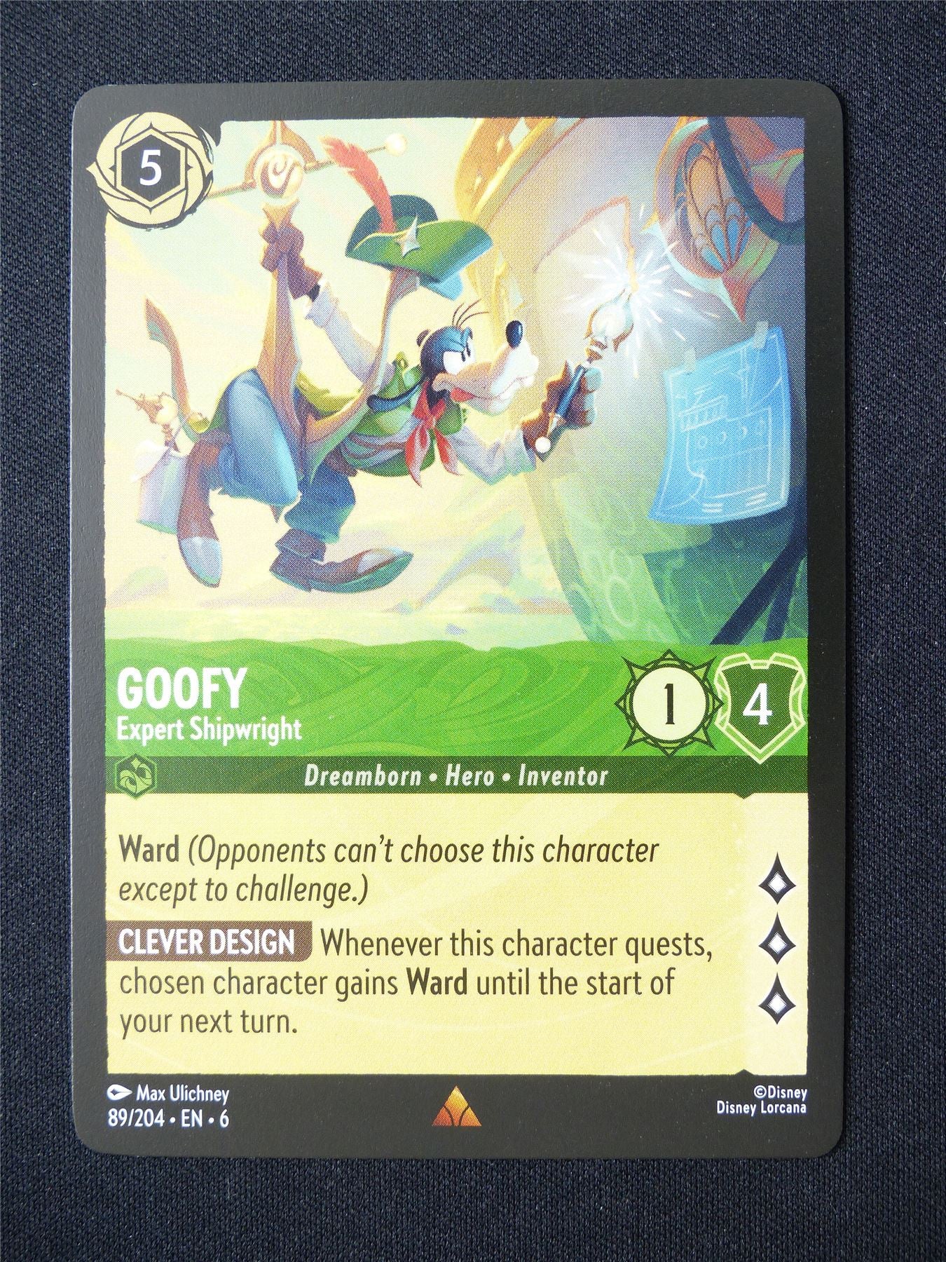Goofy Expert Shipwright 89/204 - Lorcana Card #6G3