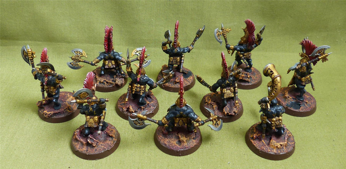 Vulkite Berzerkers painted - Fyreslayers - Warhammer AoS #1O3