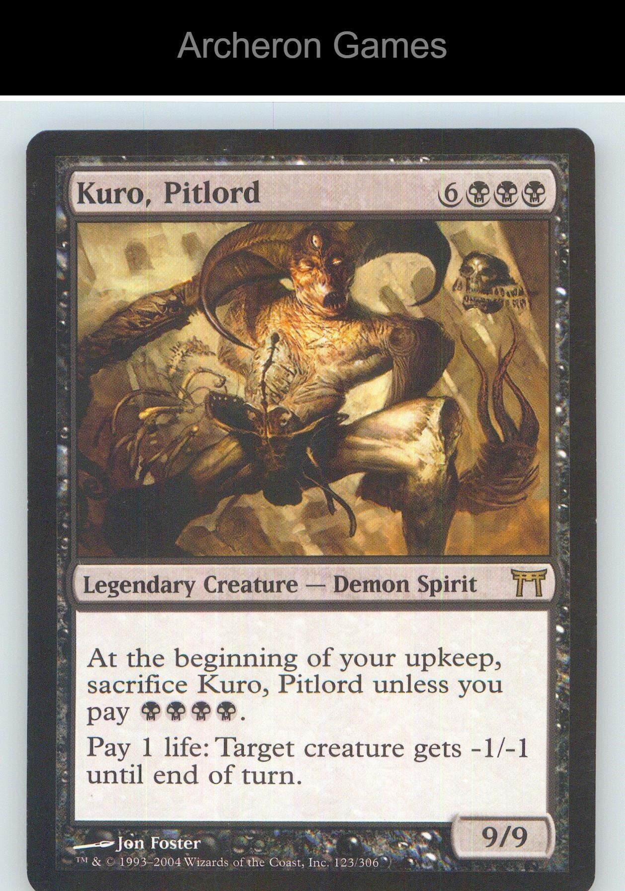 Kuro, Pitlord CHK 123 R MTG Card NM/EX+