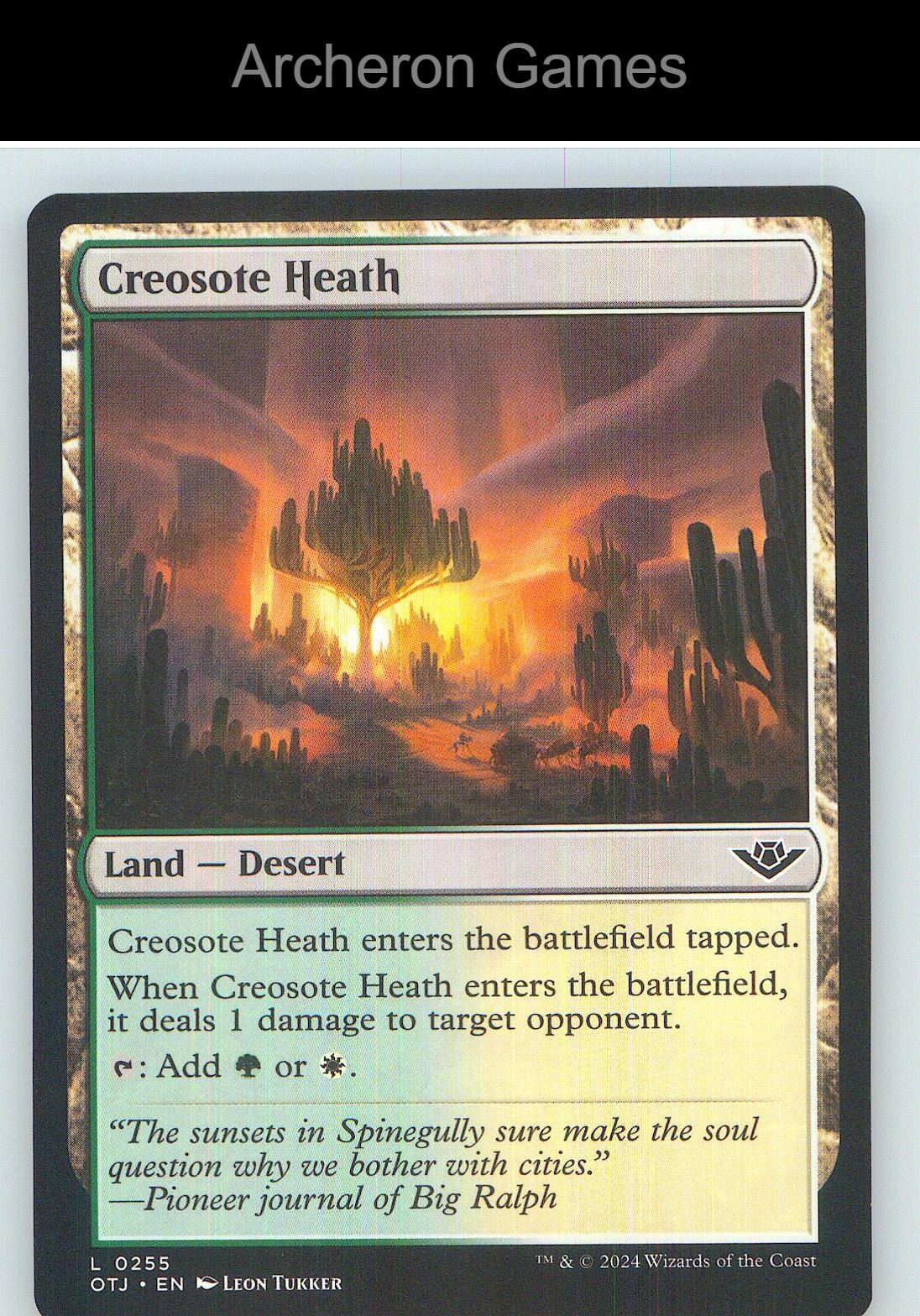 Creosote Heath OTJ 255 Land MTG Card NM/EX+