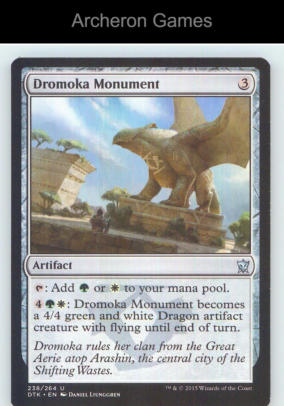 Dromoka Monument DTK 238 UC MTG Card NM/EX+