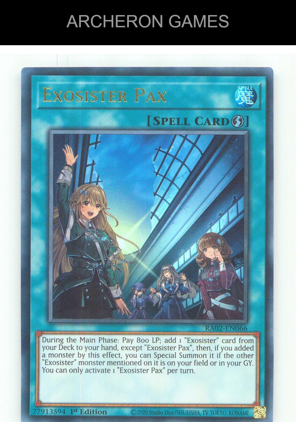 Exosister Pax (PUR) Prismatic Ultimate Rare YUGIOH Card 1st Edition