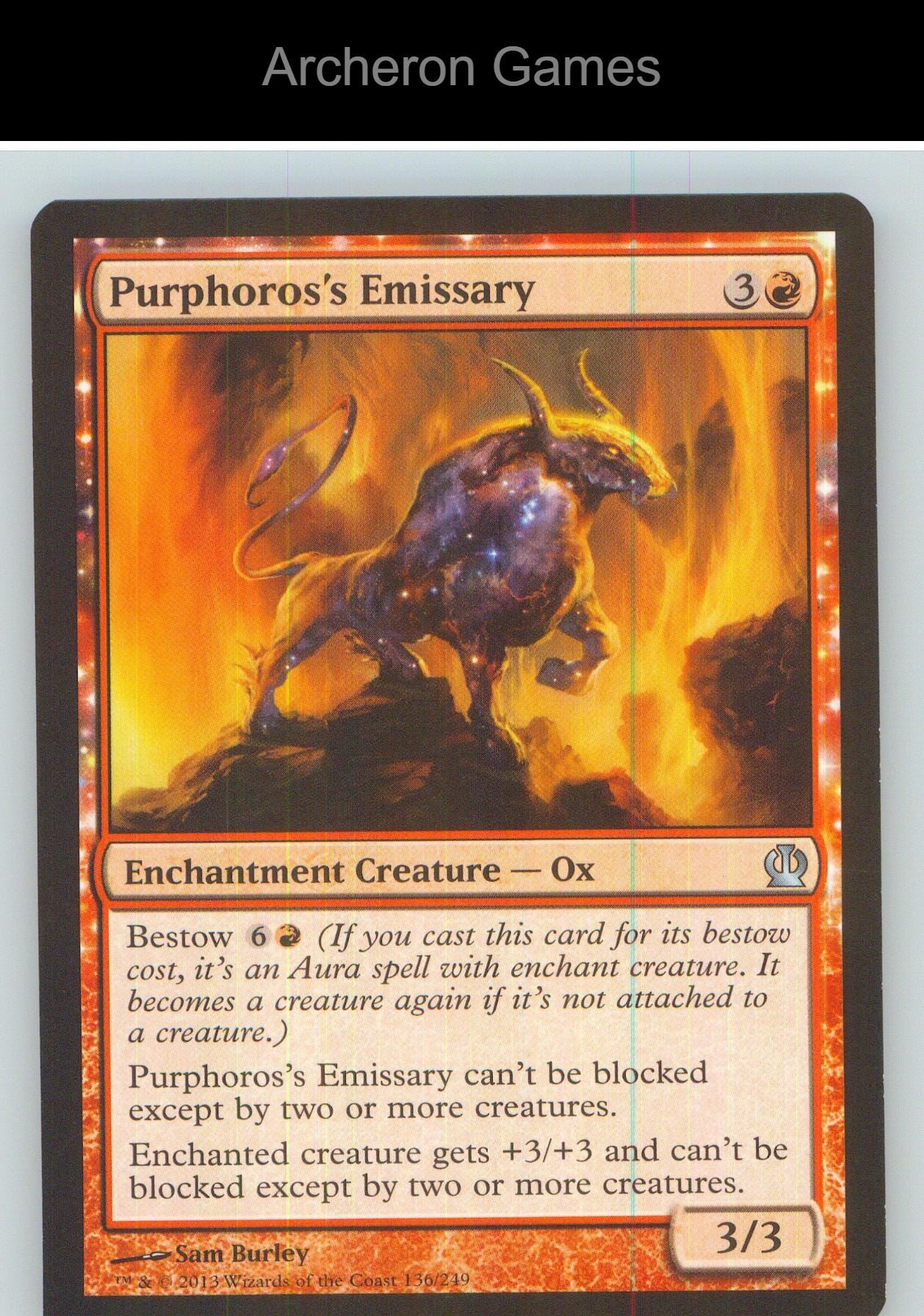 Purphoros's Emissary THS 136 UC MTG Card NM/EX+