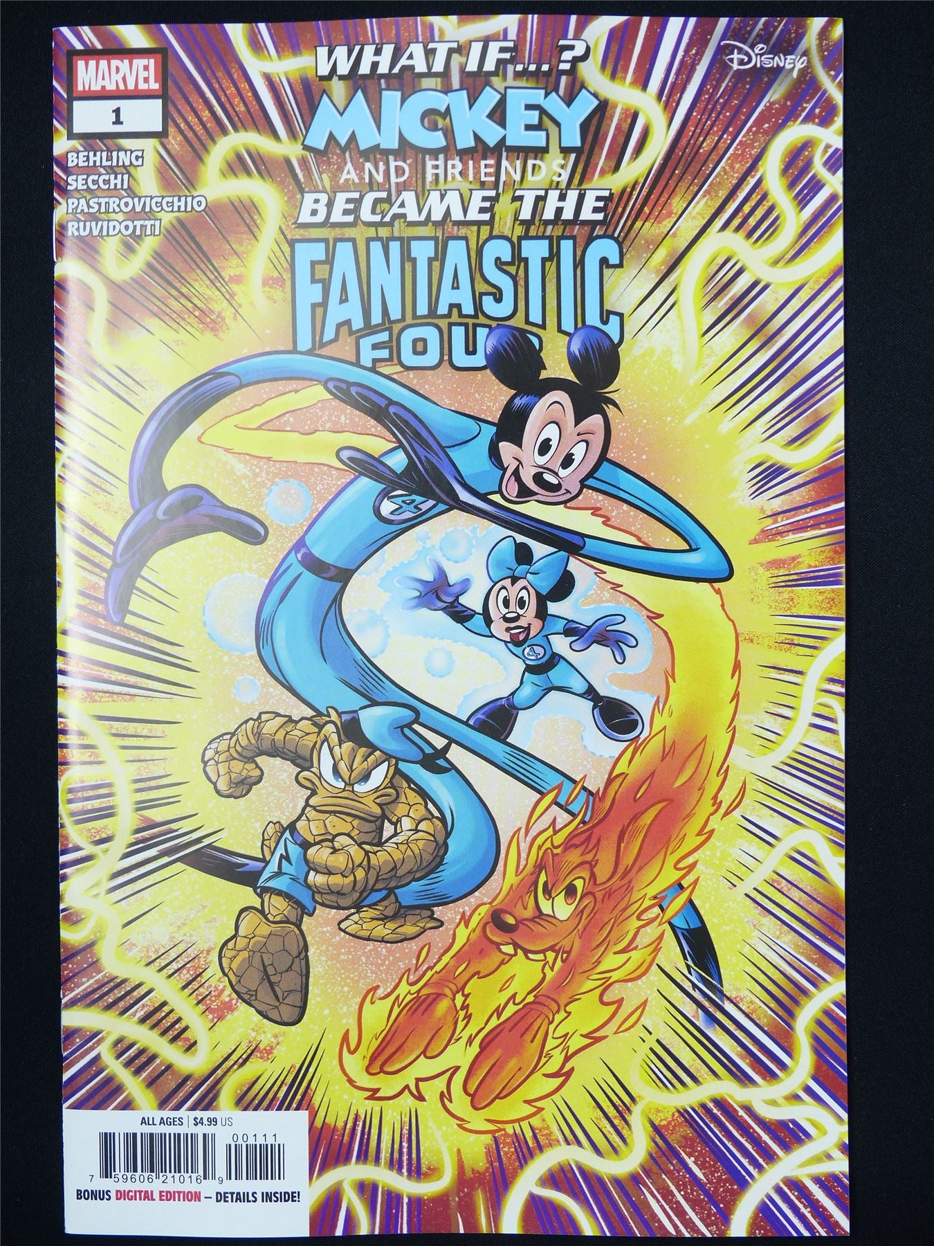 WHAT If? Mickey and Friends Became the Fantastic Four #1 - B&B Mar 2025 Marvel Comic #712