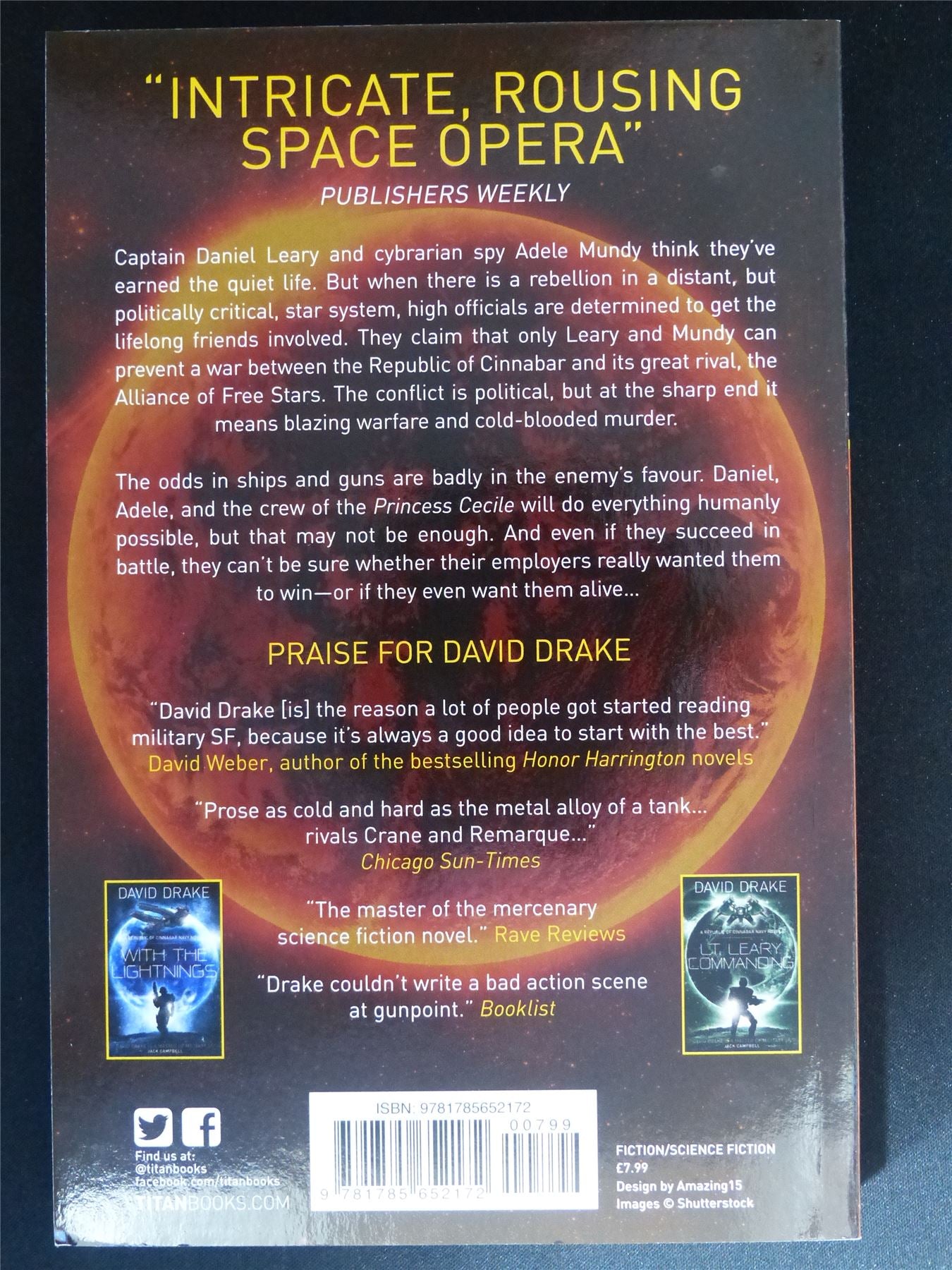 Death's Bright Day: A Republic of Cinnabar Navy Novel - Titan Novel Book Softback #9P
