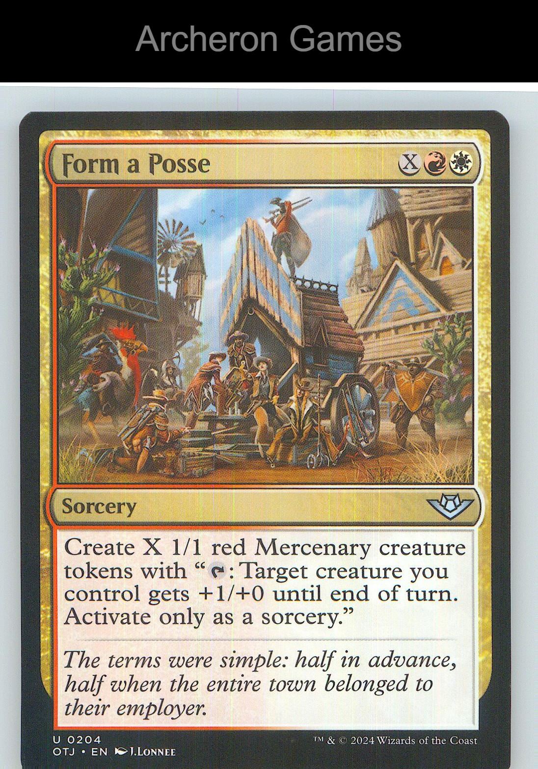 Form a Posse OTJ 204 UC MTG Card NM/EX+