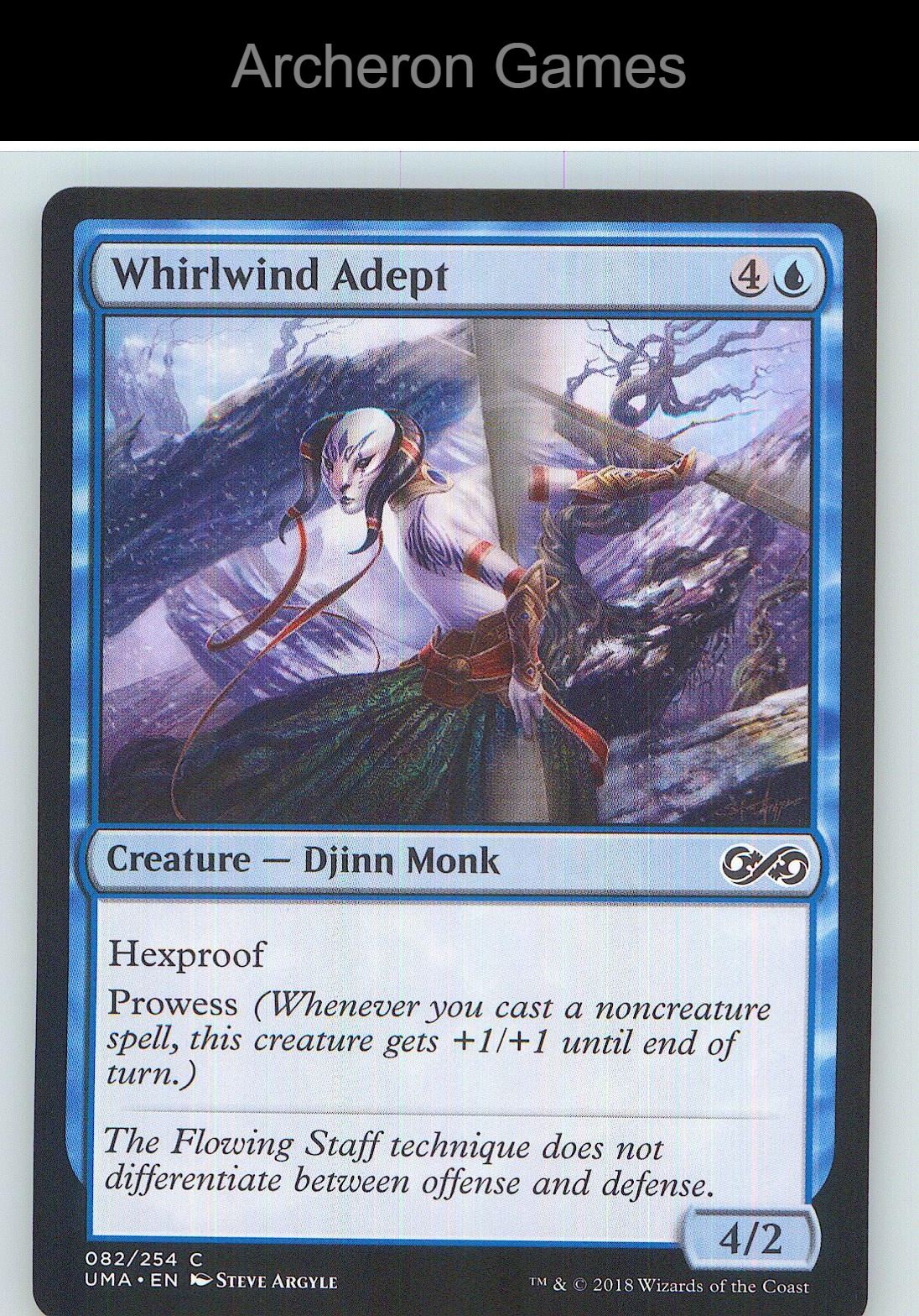 Whirlwind Adept UMA 82 C MTG Card NM/EX+