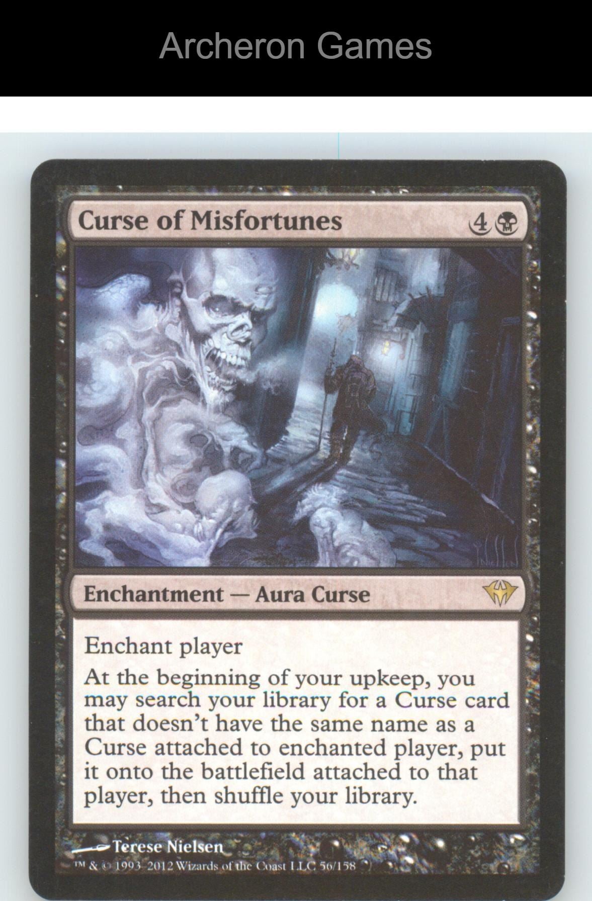Curse of Misfortunes DKA 56 R MTG Card Dark Ascension