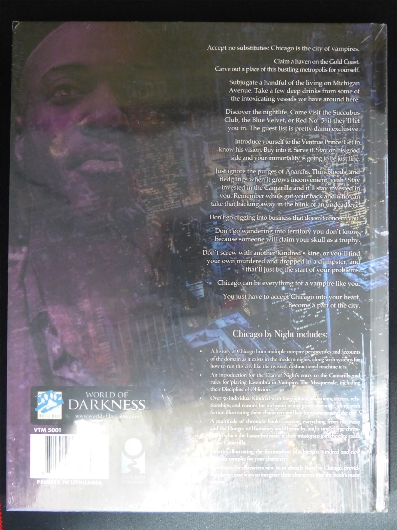 Vampire the Masquerade: Chicago By night - Roleplay Book Hardback #17Q