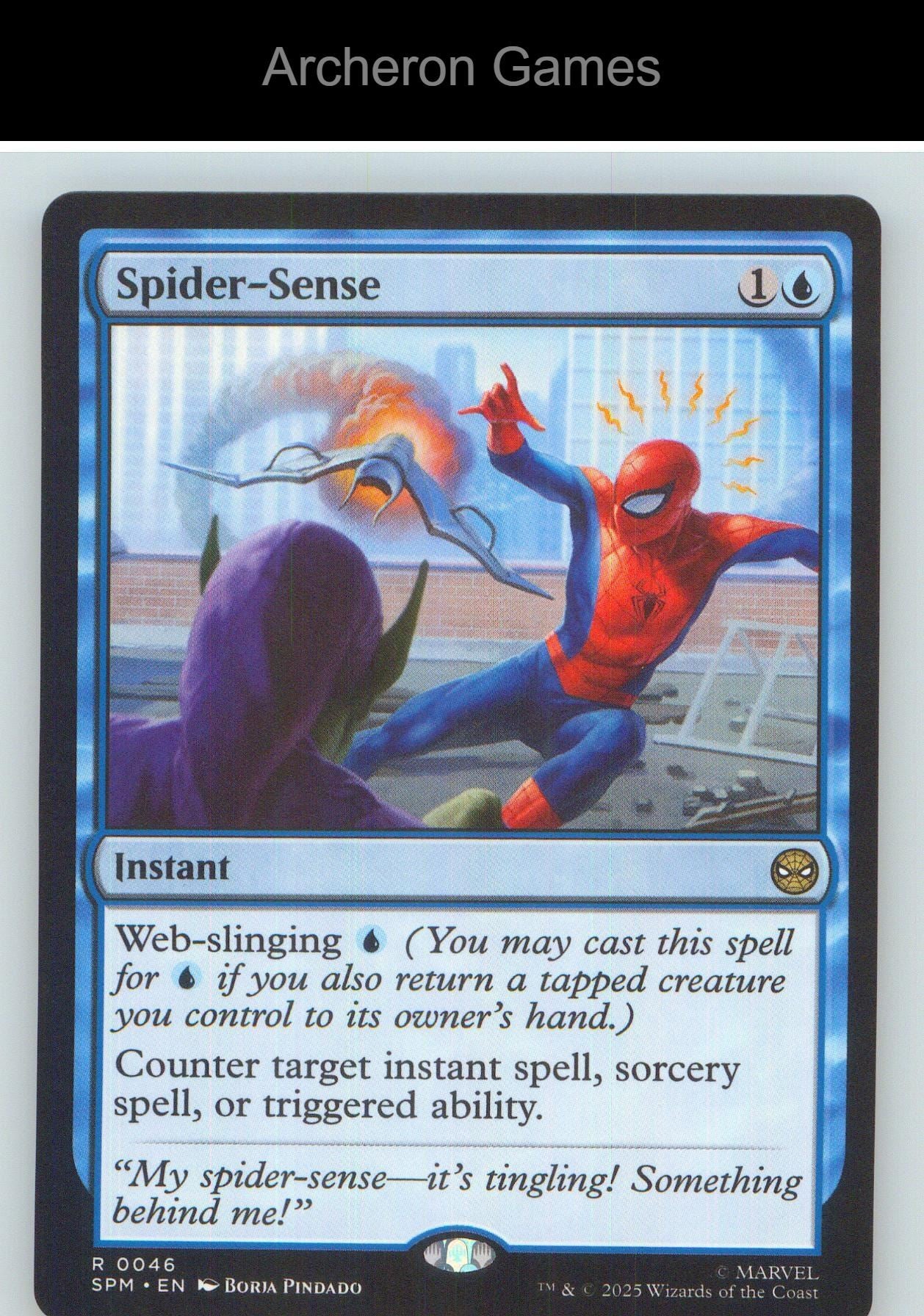 Spider-Sense SPM 46 R MTG Card NM/EX+