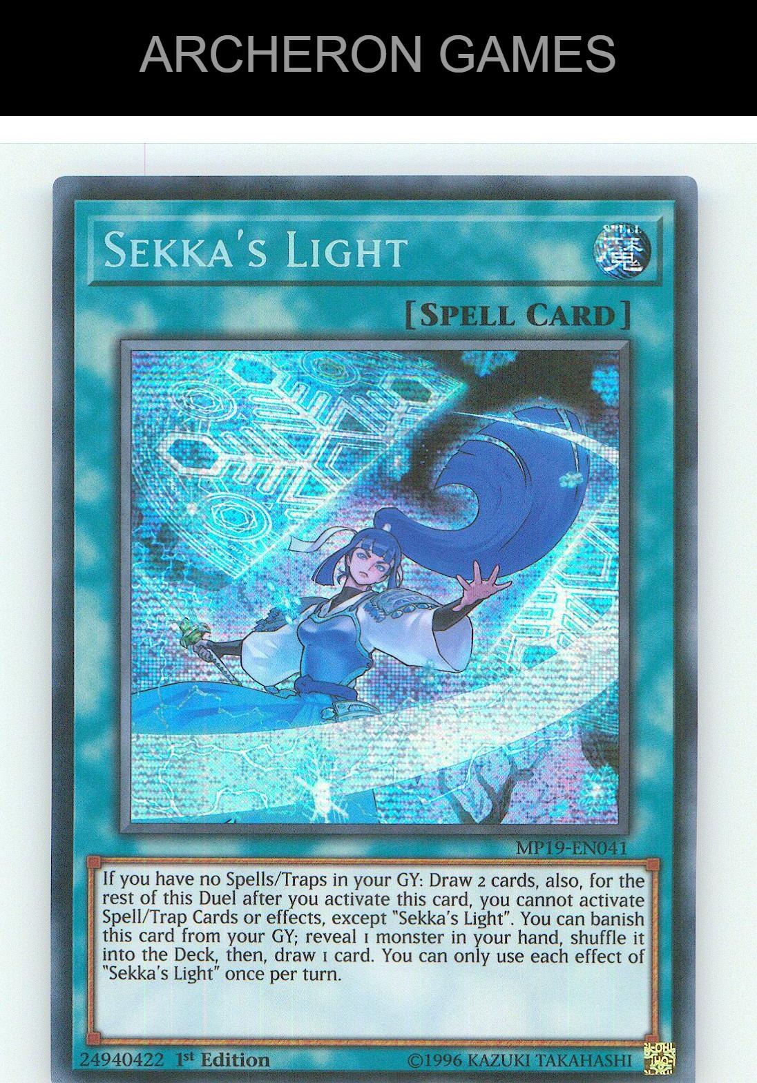 Sekka's Light Prismatic Secret Rare YUGIOH Card 1st Edition