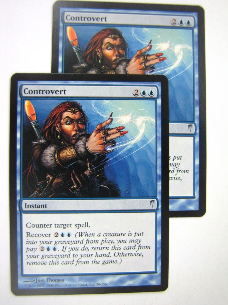 MTG Magic Played Cards: CONTREVERT x2 # 8A3