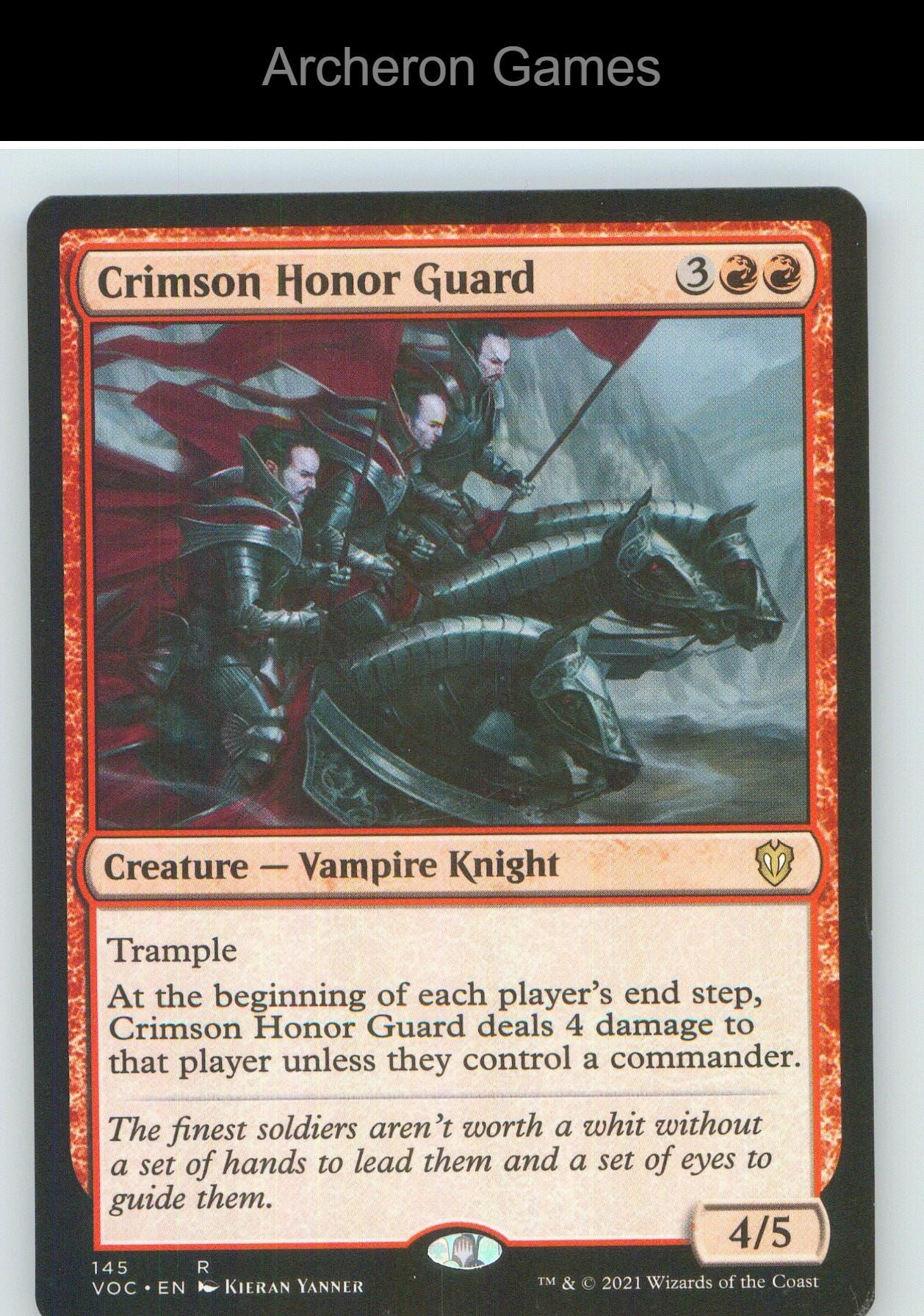 Crimson Honor Guard VOC 145 R MTG Card NM/EX+