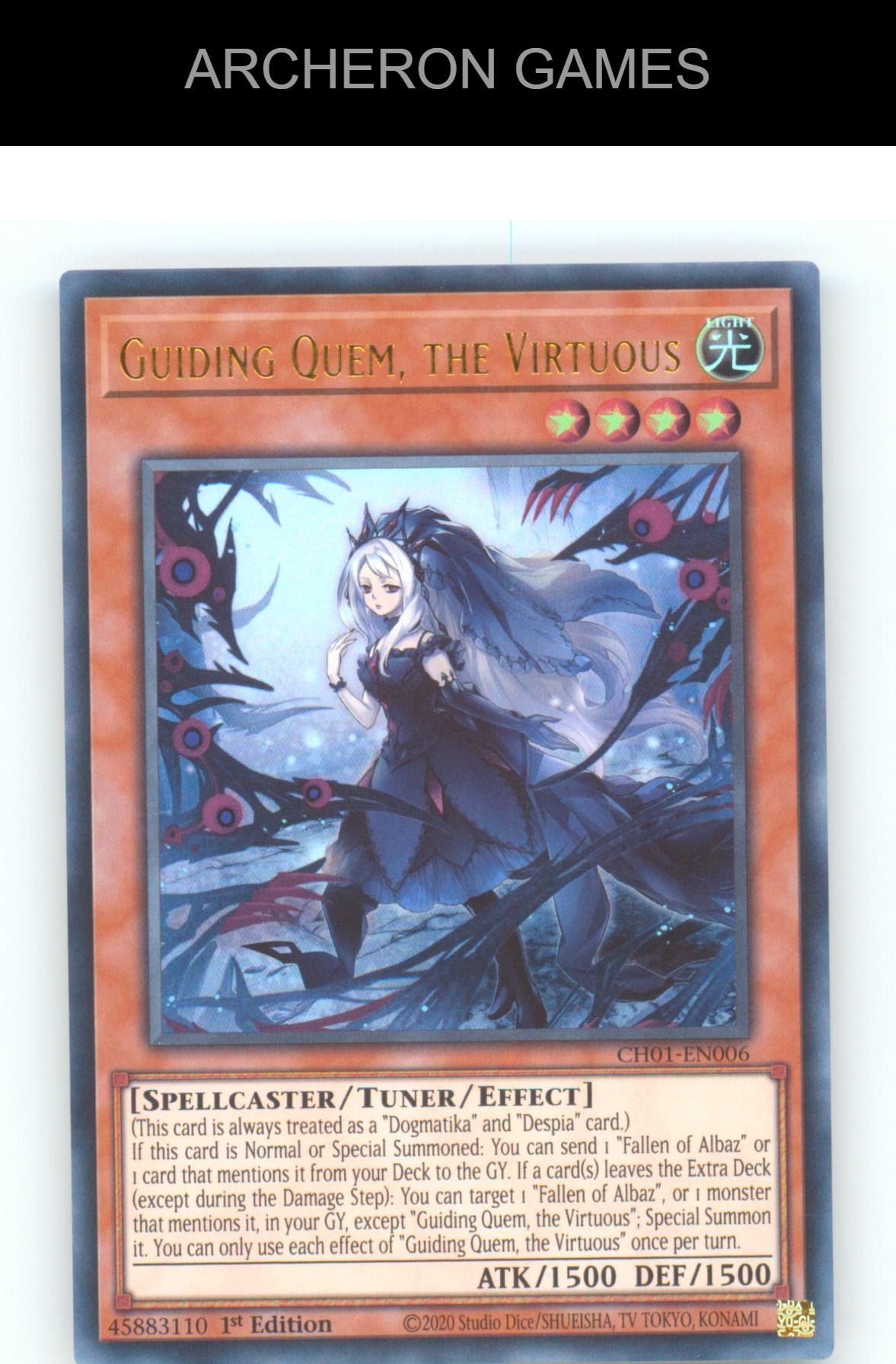 Guiding Quem, the Virtuous Ultra Rare YUGIOH Card 1st Edition
