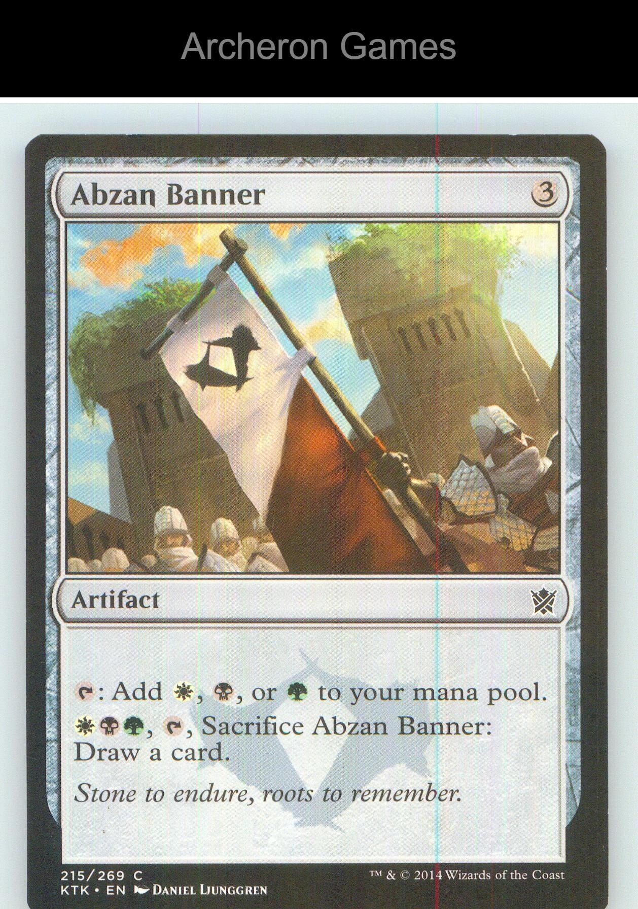 Abzan Banner KTK 215 C MTG Card NM/EX+