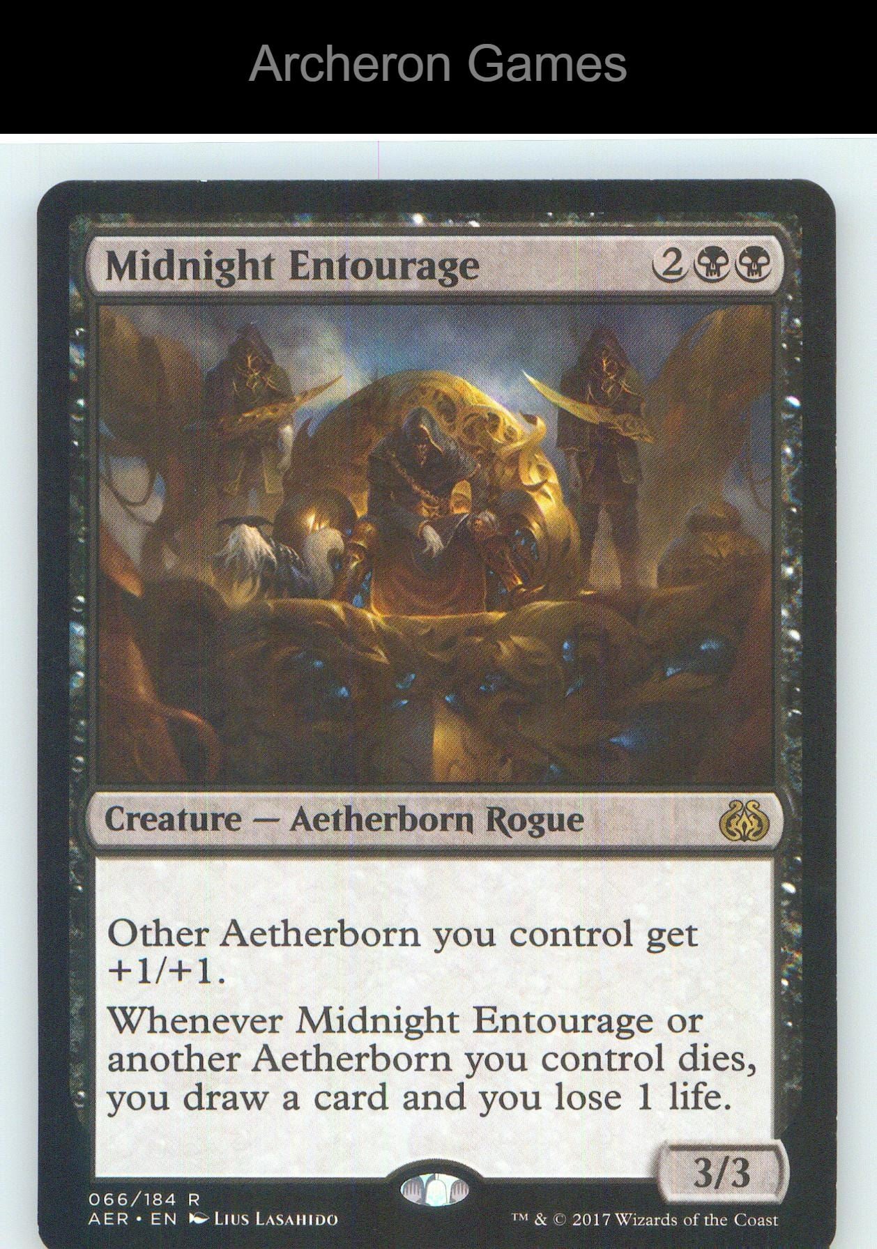 Midnight Entourage AER 66 R MTG Card NM/EX+