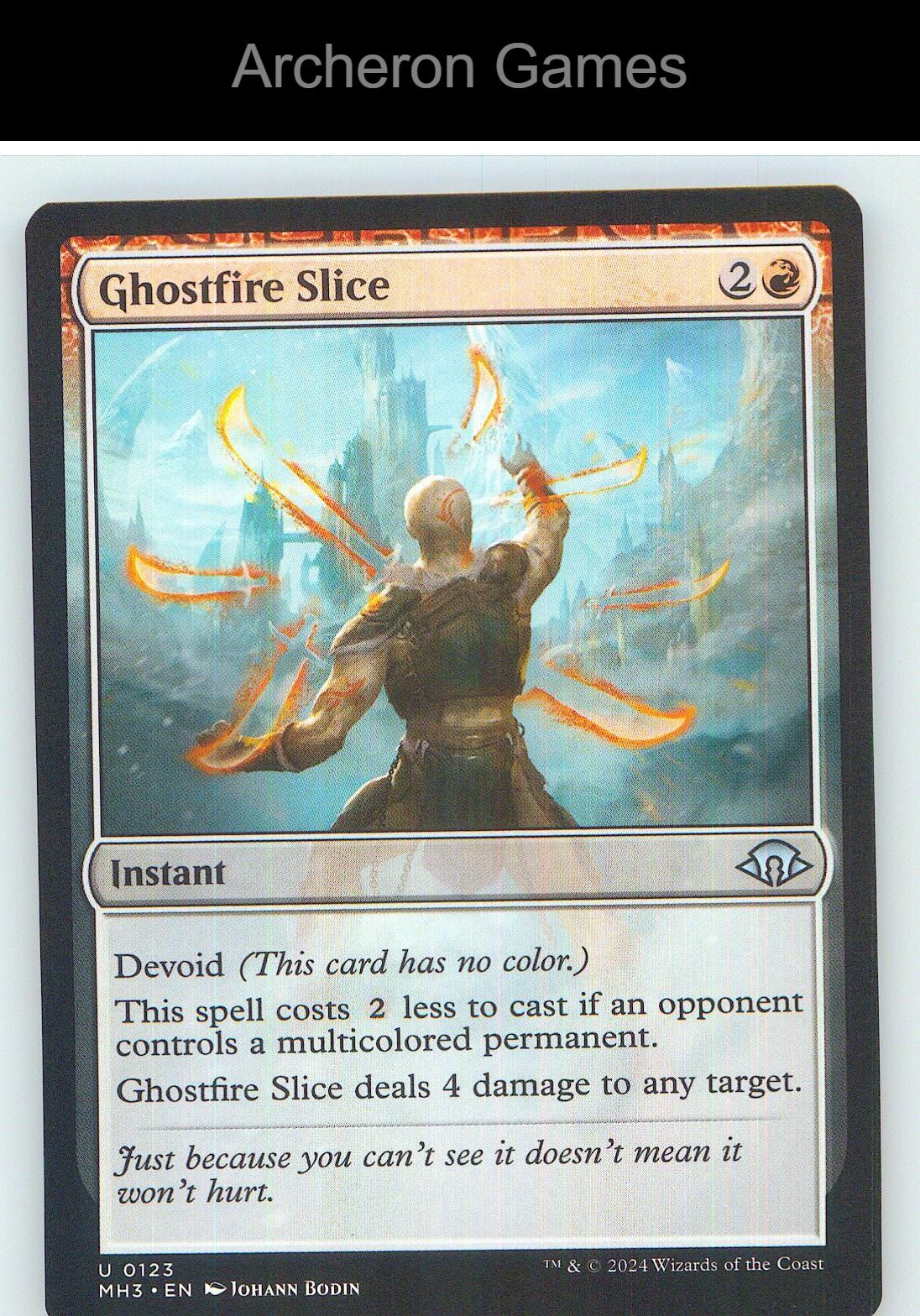 Ghostfire Slice MH3 123 UC MTG Card NM/EX+