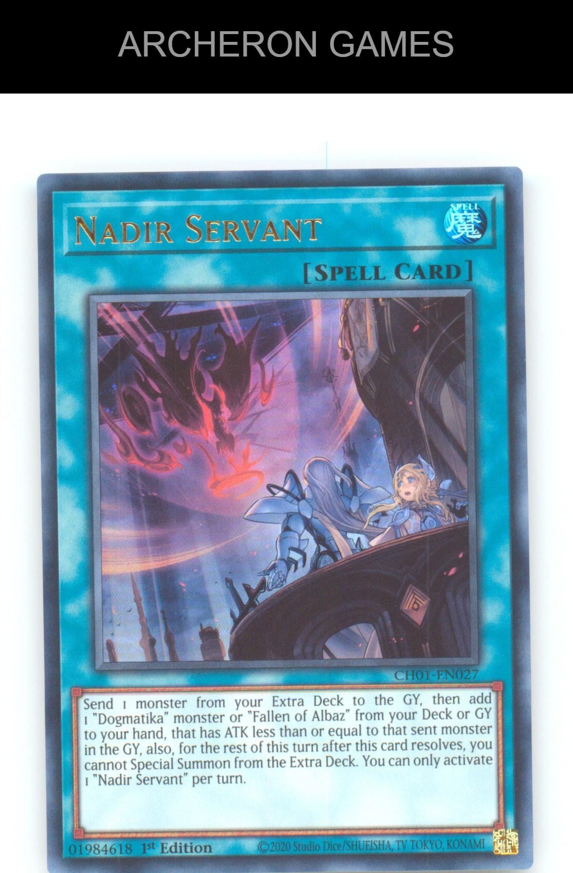Nadir Servant Ultra Rare YUGIOH Card 1st Edition