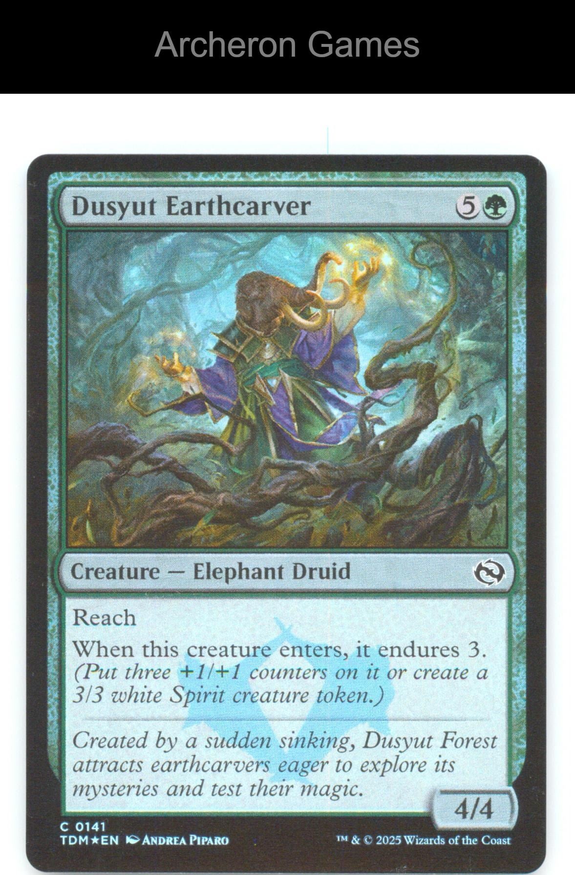 Dusyut Earthcarver TDM 141 C MTG Card Tarkir: Dragonstorm Foil